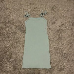 blue/greenish dress